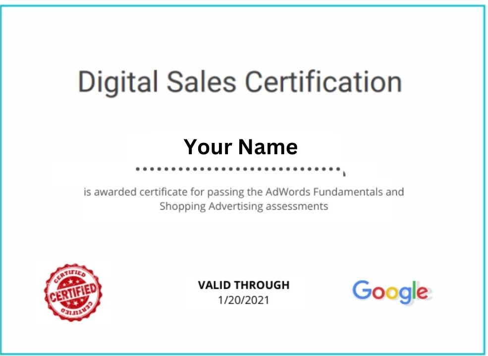 Google Digital Ads Certification