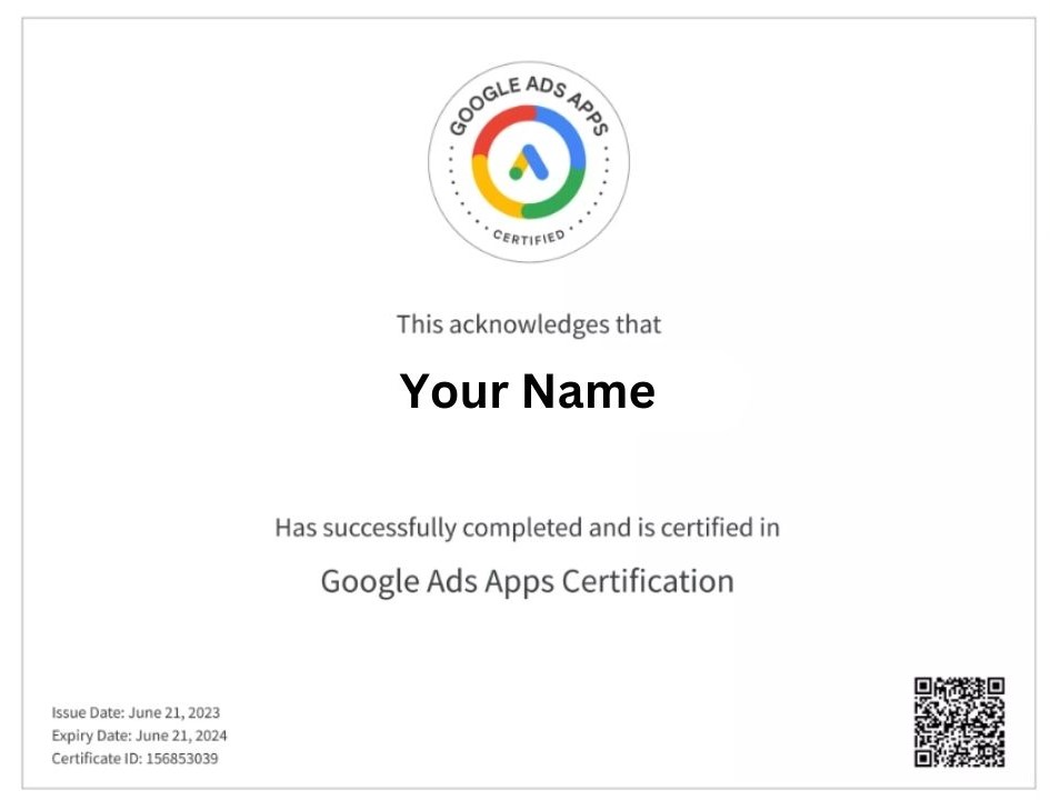 Google Mobile Ads Certification